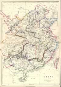 China - drawn and engraved by Edward Weller, published by Blackie & Son, Glasgow, Edinburgh & London, about 1865.